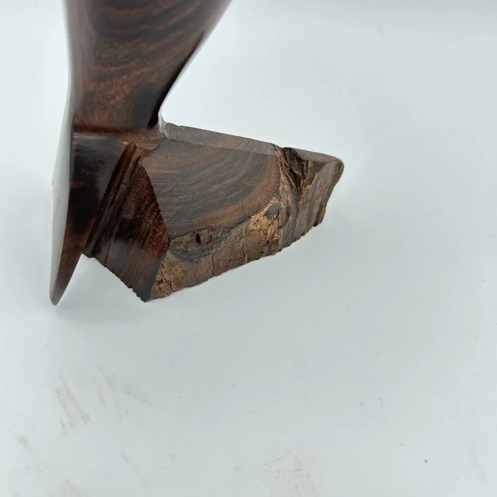 Vtg Hand Carved Ironwood Dolphin Figurine 7 1/2